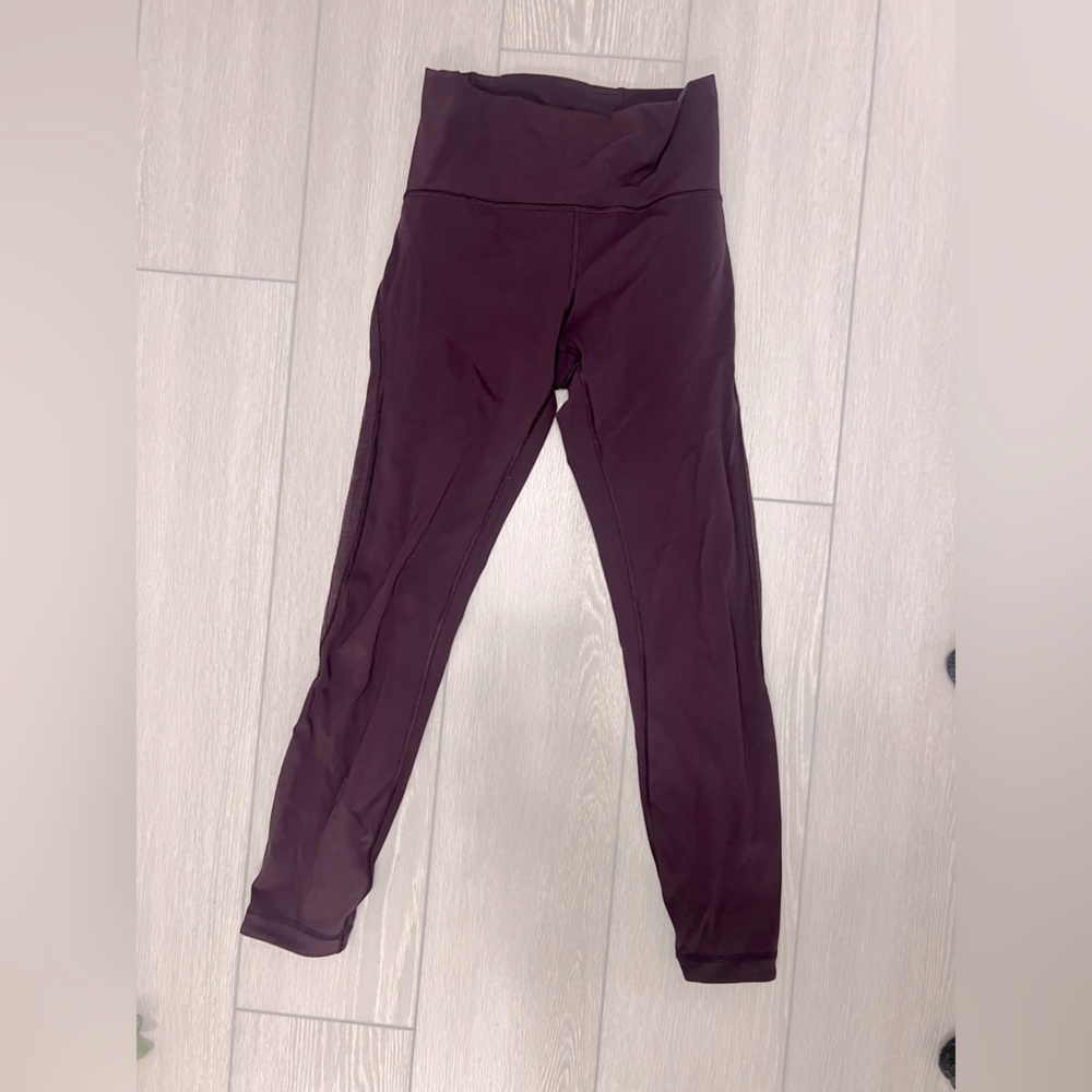 Lululemon Meant To Move 7/8 Tight (25") Black Cherry Size 6